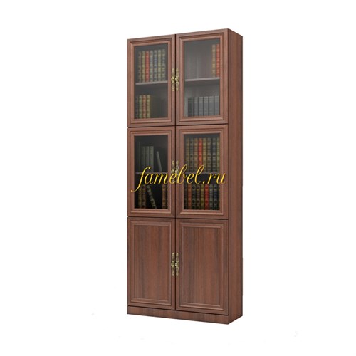 Шкаф книжный Карлос 020, размер 80х203х28 см