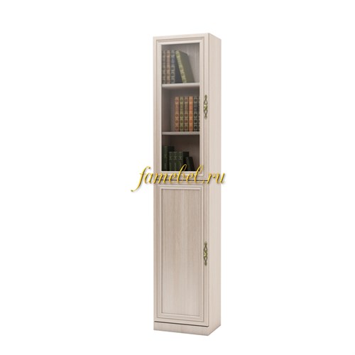 Шкаф книжный Карлос 029 витрина, размер 40х203х28 см