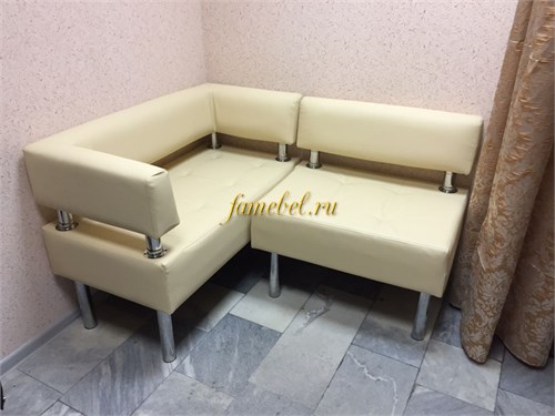 Диван угловой business 1800х1200х580 экокожа бежевый