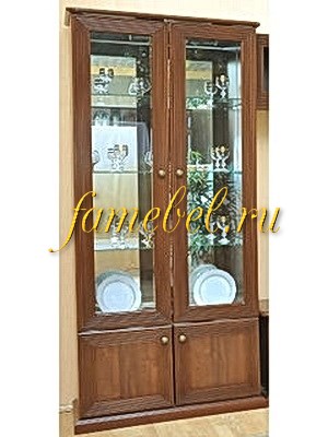 МДФ 4 шкаф витрина двухдверная 930х2060х461