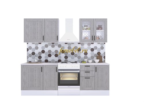 Кухня Винтаж 1800 дуб седой