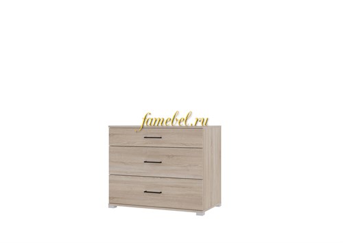 Комод Виктор, 3 ящика, цвет Сонома.