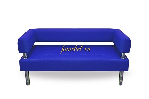 Диван business 1200х800 экокожа синий