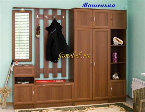 Прихожая Машенька 10 рамка МДФ (ШВГмм) 2400х2000х350.