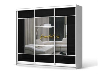 Колизей 4 шкаф-купе трёхдверный с зеркалом