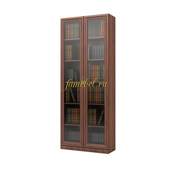 Шкаф книжный Карлос 006, размер 80х203х28 см, стеклодвери.