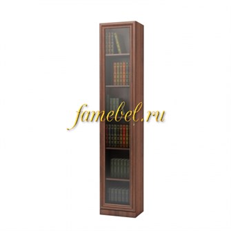 Шкаф книжный Карлос 005 витрина, размер 40х203х28 см