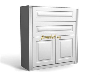 Комод Классика 1 размер 80х90х40, цвет белый.