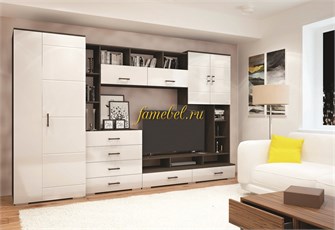 {{photo.Alt || photo.Description || 'Стенка Коста мдф Горизонт цвет венге белый глянец'}}