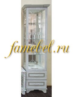 МДФ 6 витрина посудная однодверная.