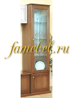 МДФ 4 шкаф витрина посудная однодверная