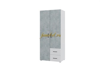 {{photo.Alt || photo.Description || 'Шкаф Виктор-2 распашной, 2 ящика, цвет Белый - Бетон'}}