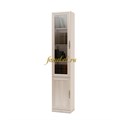 Шкаф книжный Карлос 009 витрина, размер 40х203х28 см