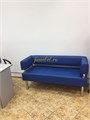 Диван business 2000х800 экокожа синий