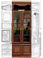 Цнинский 3 модуль 3 Шкаф для книг двухдверный.