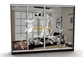 Четырехдверный зеркальный Шкаф купе Стиль 4(26)