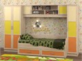 Детская стенка Белоснежка 3 полосы 7